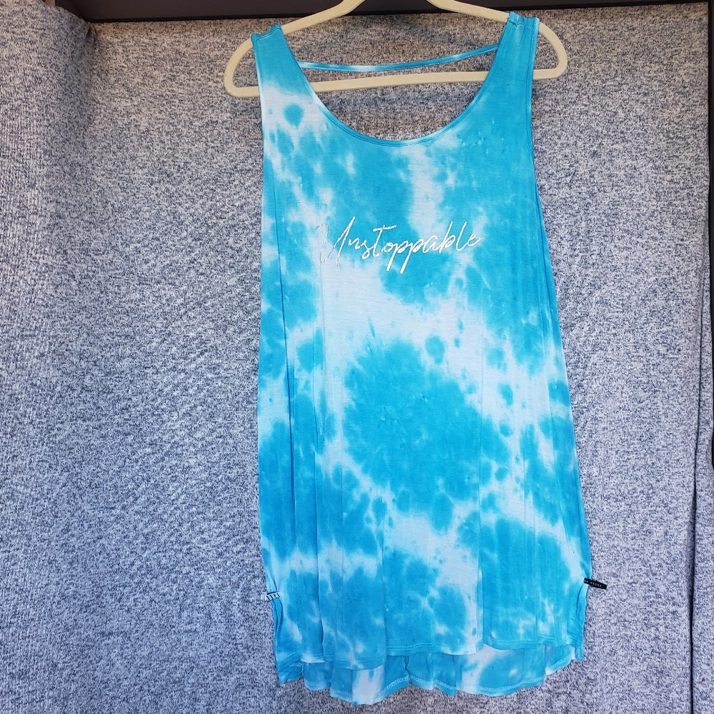 Livi Active Tie Dye Tank Top Lane Bryant Blue